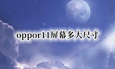 oppor11 屏幕尺寸 oppor11屏幕多大尺寸