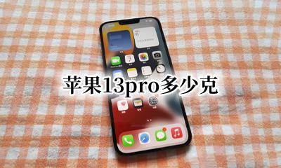 苹果13pro多少克 iphone 13 pro多少克