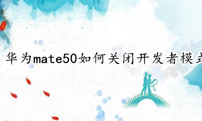 华为mate50如何关闭开发者模式 华为mate 进入了开发者模式怎么关闭