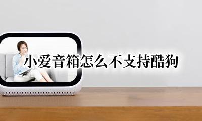 小爱音箱怎么不支持酷狗 酷狗连接小爱音箱播放不了