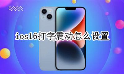 ios16打字震动设置 ios16打字震动怎么设置