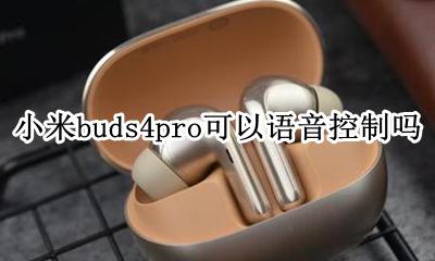 小米buds4pro可以语音控制吗 支持语音控制吗