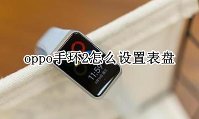 oppo手环2怎么设置表盘 oppo手环手表怎么调时间