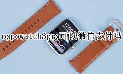 华为watch3pro可以微信支付吗 oppowatch3pro可以微信支付吗