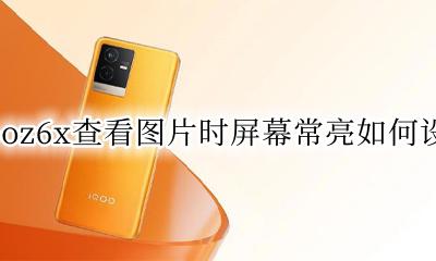 vivox6手机怎么设置屏幕常亮 iqooz6x查看图片时屏幕常亮如何设置