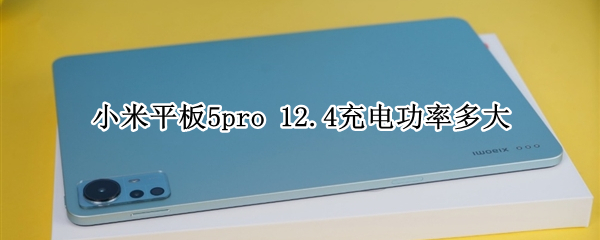 小米平板5pro 12.4充电功率多大