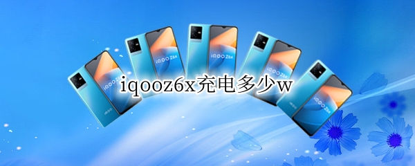 iqooz6x充电多少w