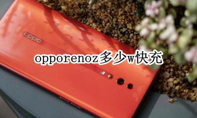 opporenoz多少w快充 oppo reno6支持多少w快充