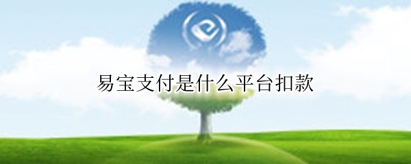 易宝支付是什么平台扣款