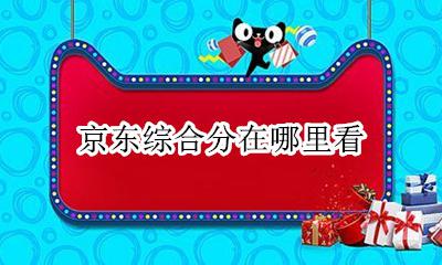 京东综合分在哪里看 京东综合分在哪里查