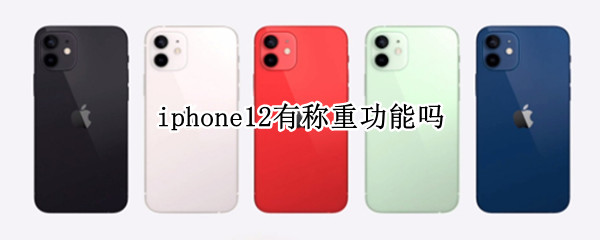 iphone12有称重功能吗