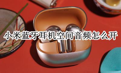 小米蓝牙耳机怎么自己放歌 小米蓝牙耳机空间音频怎么开