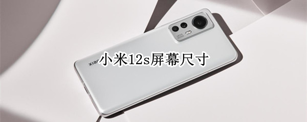 小米12s屏幕尺寸