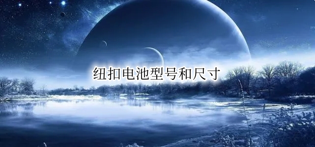 纽扣电池型号和尺寸