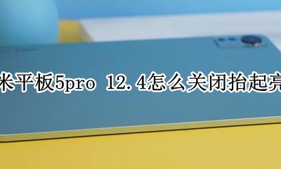小米平板5如何关闭负一屏 小米平板5pro 12.4怎么关闭抬起亮屏