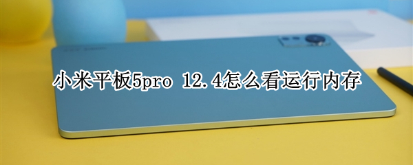 小米平板5pro 12.4怎么看运行内存
