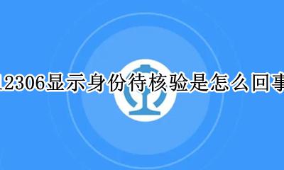 12306身份为什么待核验 12306显示身份待核验是怎么回事