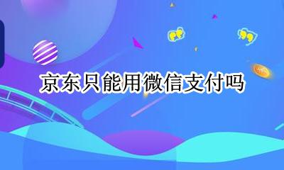京东只能用微信支付吗 京东可以用微信支付不
