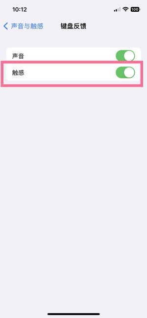 ios16键盘触觉反馈如何关闭
