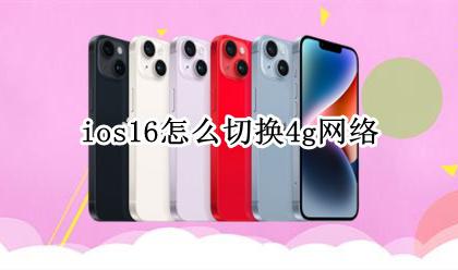 ios16怎么切换4g网络 ios自动切换16g wifi