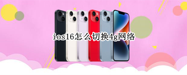ios16怎么切换4g网络