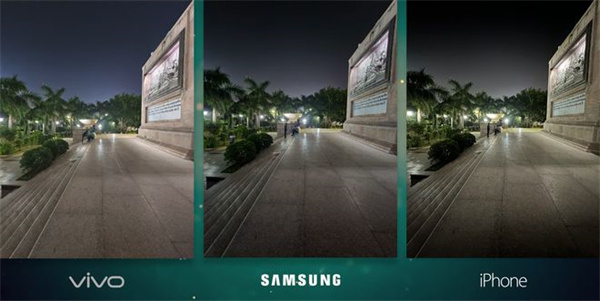 三星S22 Ultra、苹果14 Pro Max、vivo X80 Pro夜景拍照对比