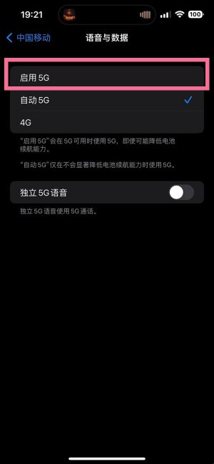 苹果14pro怎么打开5G