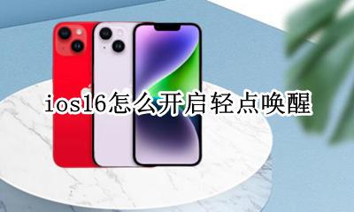 ios 点击唤醒 ios16怎么开启轻点唤醒
