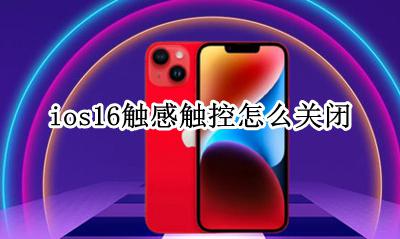 ios16怎么使用触控 ios16触感触控怎么关闭