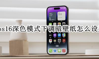 ios16.16深色模式壁纸 ios16深色模式下调暗壁纸怎么设置