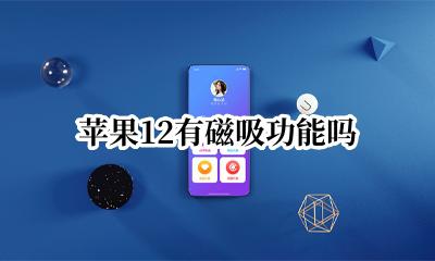 苹果12能用磁吸 苹果12有磁吸功能吗