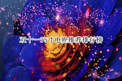 双十一75寸电视推荐排行榜 双十一75寸电视哪款好