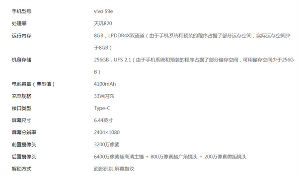 vivos9e充电头多少w