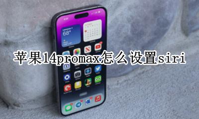 苹果14promax怎么设置siri 苹果14promax怎么唤醒siri
