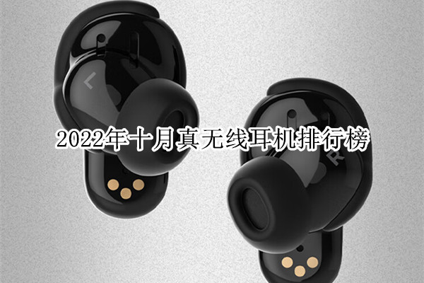 2022年十月真无线耳机排行榜
