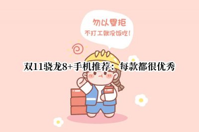 双11骁龙8+手机推荐 双11骁龙8+手机哪个最值得买