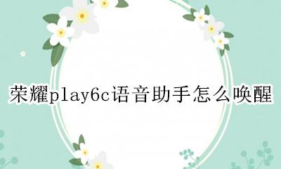 荣耀play6c语音助手怎么唤醒 荣耀play6t语音助手怎么语音唤醒