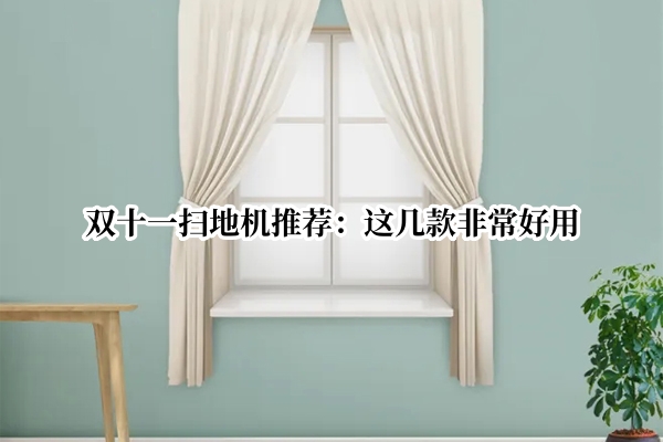双十一扫地机推荐