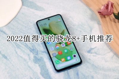 2022值得买的骁龙8+手机推荐 性价比高的骁龙8+手机推荐