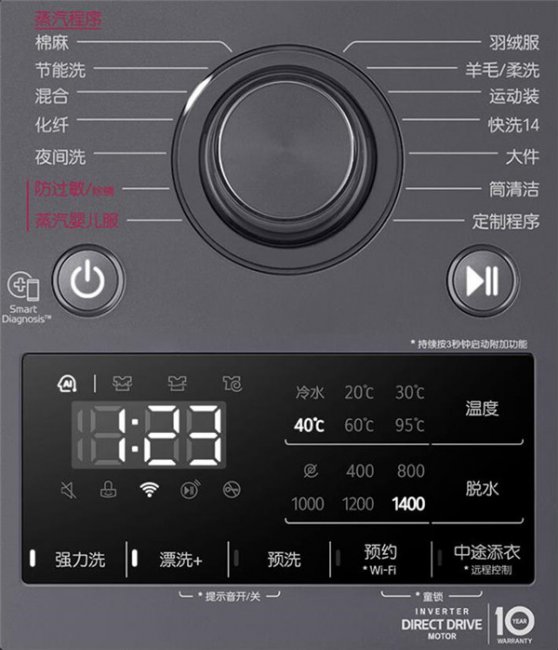 LG星云系列洗衣机评测