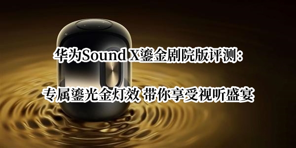 华为Sound X鎏金剧院版评测