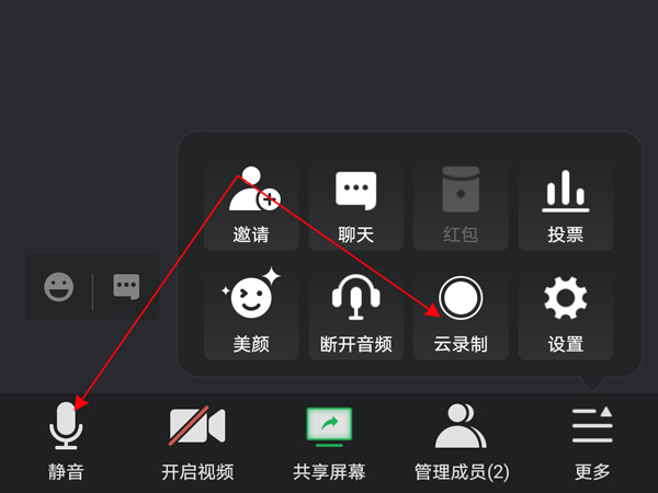 腾讯会议录屏可以录声音吗