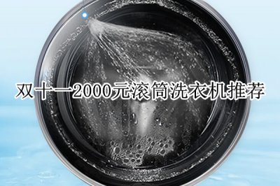 双十一2000元滚筒洗衣机推荐 2000元滚筒洗衣机排行榜