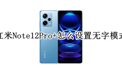 红米Note12Pro+怎么设置无字模式 如何设置无字模式