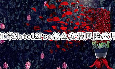 红米note12风险应用安装 红米Note12Pro怎么安装风险应用