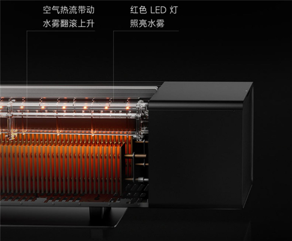 米家石墨烯踢脚线电暖器仿真火焰版评测
