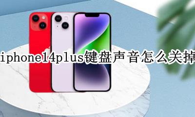 iphone14键盘声音怎么关 iphone14plus键盘声音怎么关掉