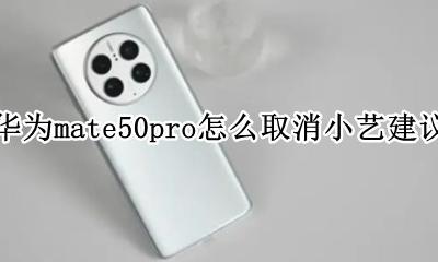 华为mate50怎么关闭小艺建议 华为mate50pro怎么取消小艺建议