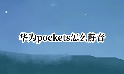 华为pockets怎么静音 华为pockets如何静音
