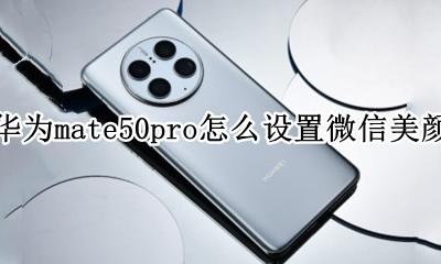 华为mate50pro怎么设置微信美颜 华为mate50pro微信美颜怎么设置